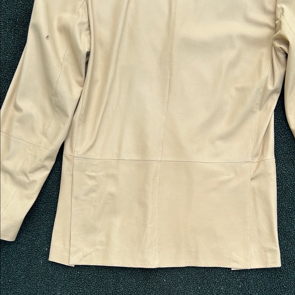 Armani Collezioni Leather Butter / Gold Dinner / Suit Jacket Size 42 - Picture 13 of 16